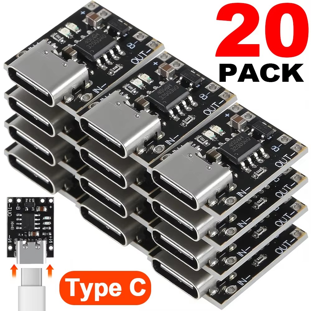 Li Ion Charger Module - 1-20Pcs TP4056 3.7V Lithium Battery Charging