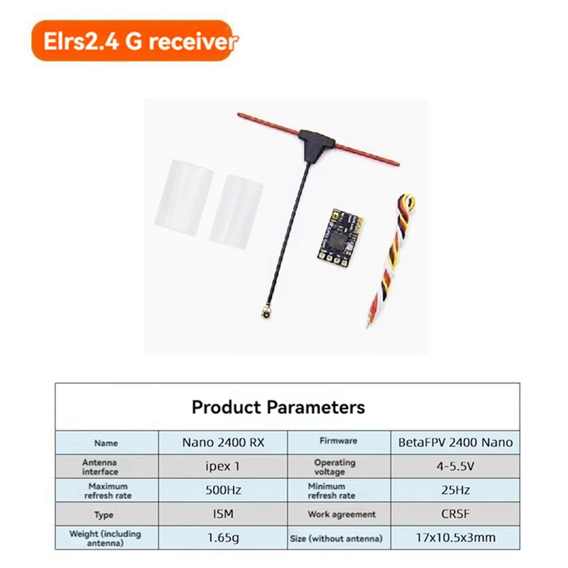 ABXE-5X ELRS Receiver 2.4Ghz N - đánh giá và giá Antenna 2.4Ghz