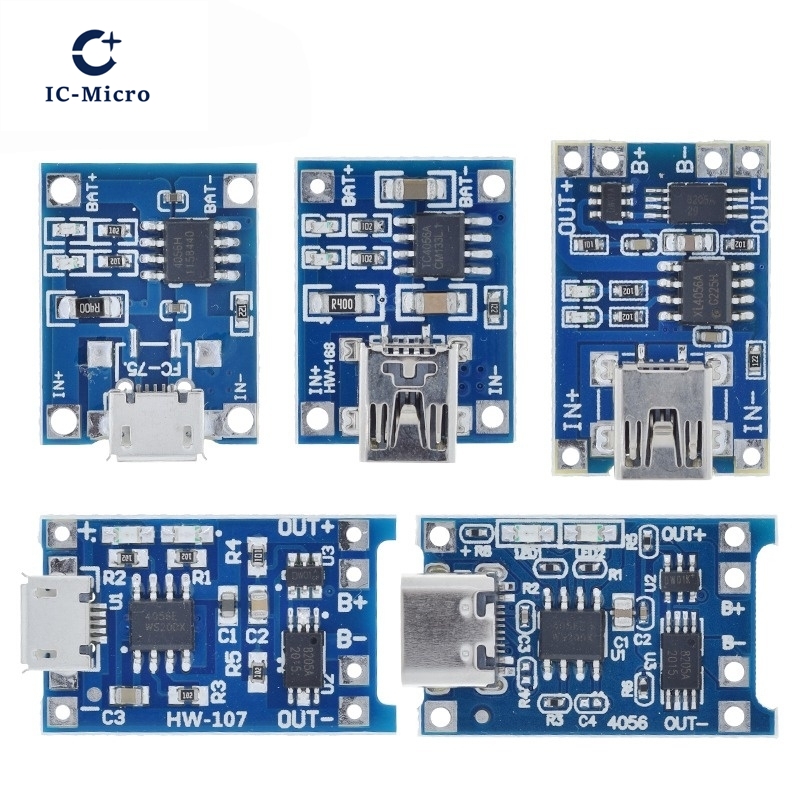 1/5PCS 5V 1A Micro/Type-c/Mini - đánh giá và giá Tp4056 Module
