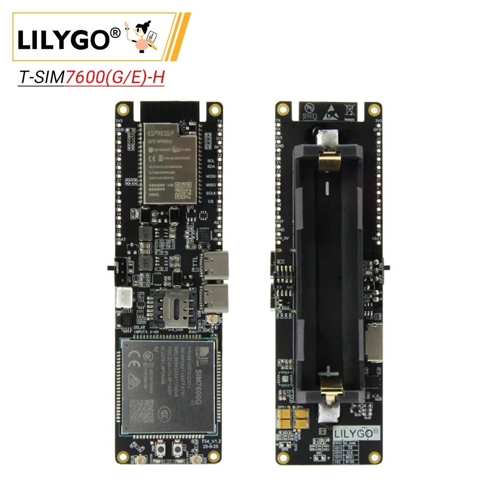 IN STOCK LILYGO T-SIM7600G-H R - đánh giá và giá Esp32 Battery Holder Lipo