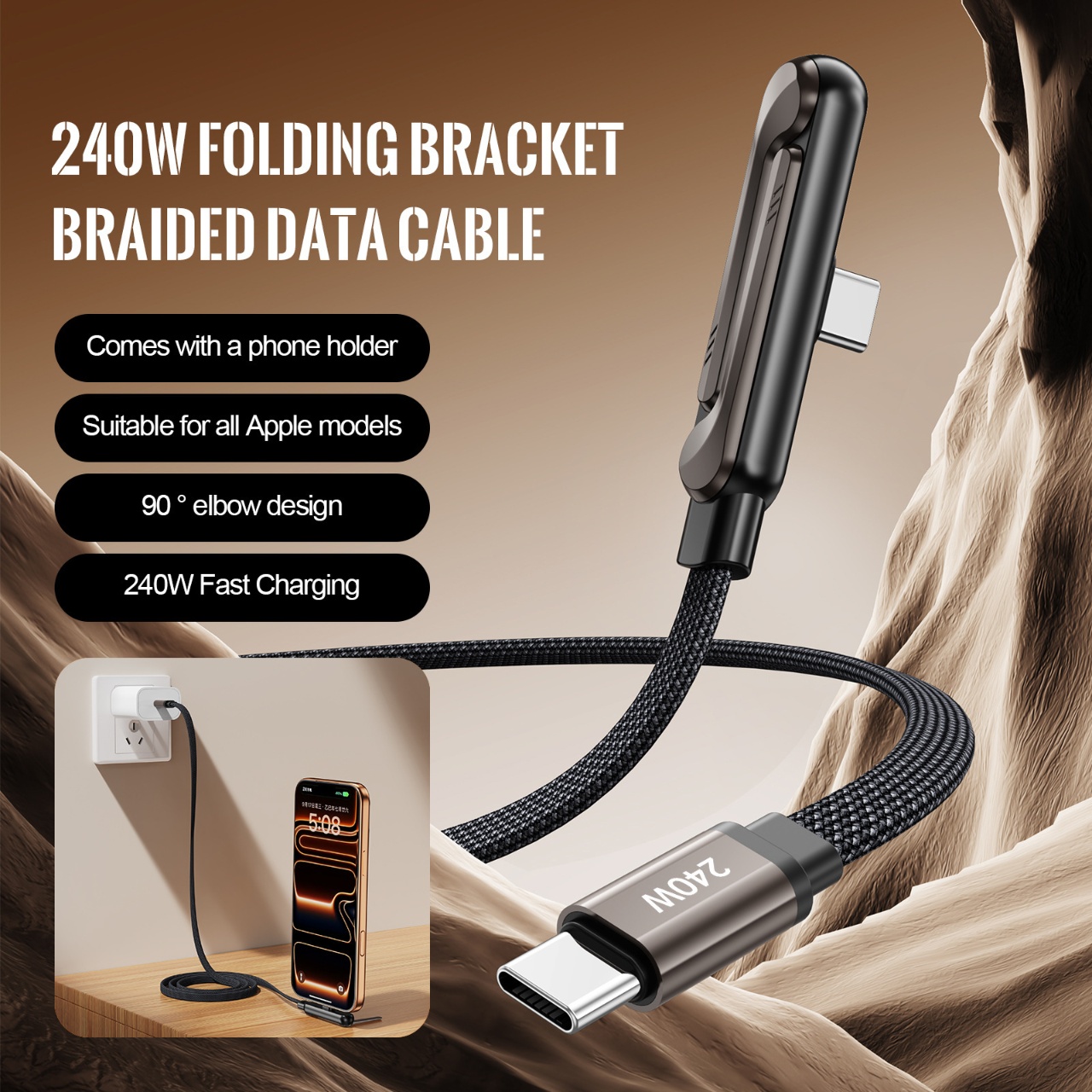 240W PD Fast Charging Type C t - đánh giá và giá Usb C Cable